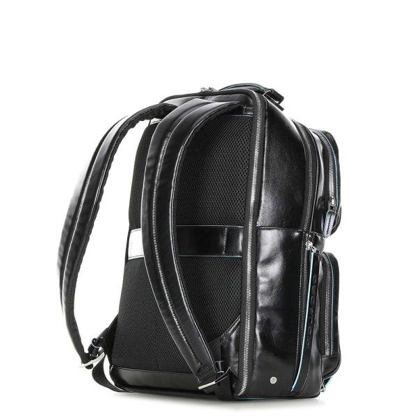 piquadro blue square laptop backpack black ca4894b2 n 32